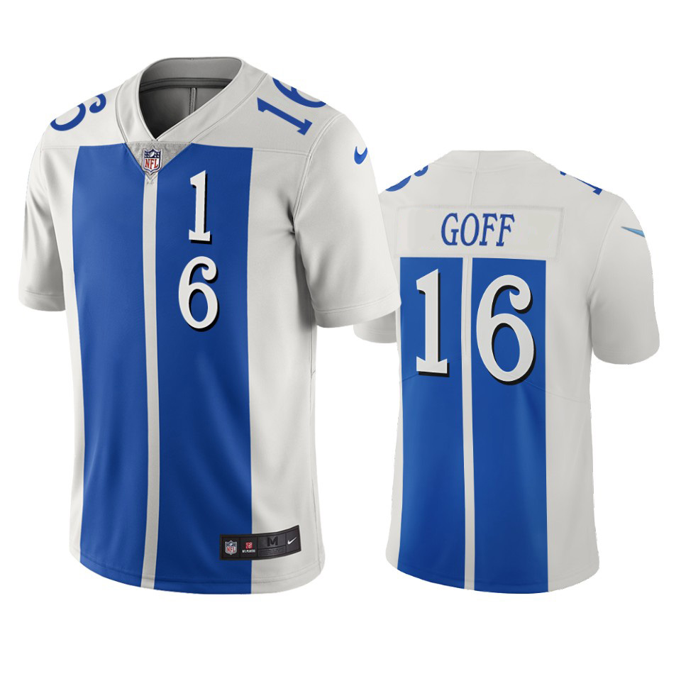 Detroit Lions #16 Jared Goff White Blue Vapor Limited City Edition NFL Jersey Detroit Lions #16 Jared Goff White Blue Vapor Limited City Edition NFL Jersey