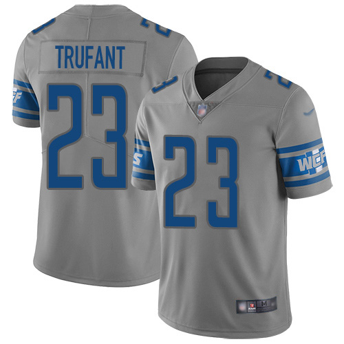 Nike Lions #23 Desmond Trufant Gray Men's Stitched NFL Limited Inverted Legend Jersey Nike Lions #23 Desmond Trufant Gray Men's Stitched NFL Limited Inverted Legend Jersey
