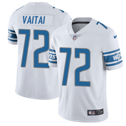 Nike Lions #72 Halapoulivaati Vaitai White Men's Stitched NFL Vapor Untouchable Limited Jersey Nike Lions #72 Halapoulivaati Vaitai White Men's Stitched NFL Vapor Untouchable Limited Jersey
