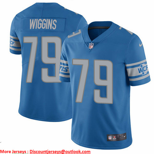 Nike Lions #79 Kenny Wiggins Blue Team Color Men's Stitched NFL Vapor Untouchable Limited Jersey Nike Lions #79 Kenny Wiggins Blue Team Color Men's Stitched NFL Vapor Untouchable Limited Jersey