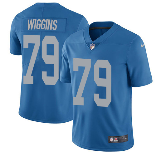 Nike Lions #79 Kenny Wiggins Blue Throwback Men's Stitched NFL Vapor Untouchable Limited Jersey Nike Lions #79 Kenny Wiggins Blue Throwback Men's Stitched NFL Vapor Untouchable Limited Jersey