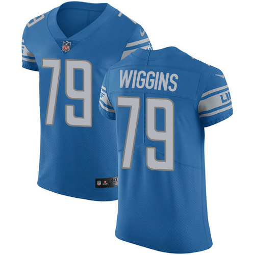Nike Lions #79 Kenny Wiggins Blue Team Color Men's Stitched NFL Vapor Untouchable Elite Jersey Nike Lions #79 Kenny Wiggins Blue Team Color Men's Stitched NFL Vapor Untouchable Elite Jersey