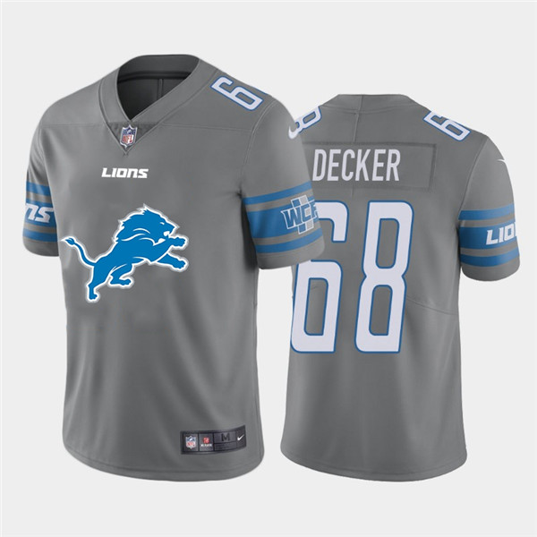 Nike Lions 68 Taylor Decker Gray Team Big Logo Vapor Untouchable Limited Jersey Nike Lions 68 Taylor Decker Gray Team Big Logo Vapor Untouchable Limited Jersey