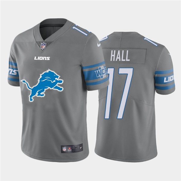 Nike Lions 17 Marvin Hall Gray Team Big Logo Vapor Untouchable Limited Jersey Nike Lions 17 Marvin Hall Gray Team Big Logo Vapor Untouchable Limited Jersey