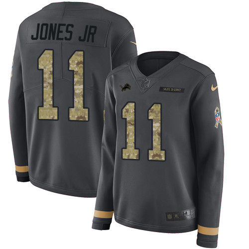 Nike Lions #11 Marvin Jones Jr Anthracite Salute to Service Nike Lions #11 Marvin Jones Jr Anthracite Salute to Service