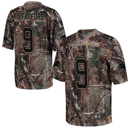 Nike Lions #9 Matthew Stafford Camo Men's Stitched NFL Realtree Elite Jersey Nike Lions #9 Matthew Stafford Camo Men's Stitched NFL Realtree Elite Jersey