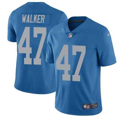 Nike Lions 47 Tracy Walker Blue Throwback Vapor Untouchable Limited Jersey Nike Lions 47 Tracy Walker Blue Throwback Vapor Untouchable Limited Jersey