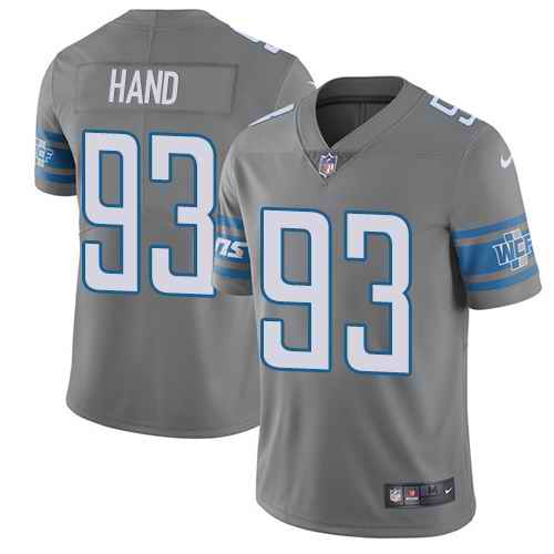 Nike Lions 93 Da'Shawn Handr Gray Color Rush Limited Jersey Nike Lions 93 Da'Shawn Handr Gray Color Rush Limited Jersey