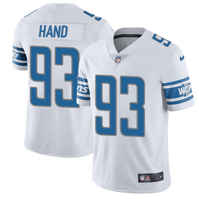Nike Lions #93 Da'Shawn Hand White Men's Stitched NFL Vapor Untouchable Limited Jersey Nike Lions #93 Da'Shawn Hand White Men's Stitched NFL Vapor Untouchable Limited Jersey