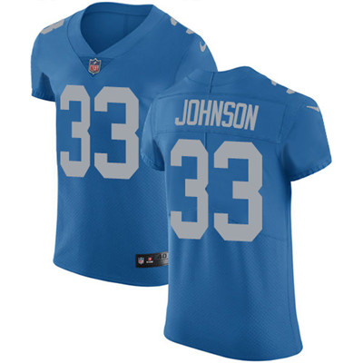 Nike Lions #33 Kerryon Johnson Blue Throwback Men's Stitched NFL Vapor Untouchable Elite Jersey Nike Lions #33 Kerryon Johnson Blue Throwback Men's Stitched NFL Vapor Untouchable Elite Jersey