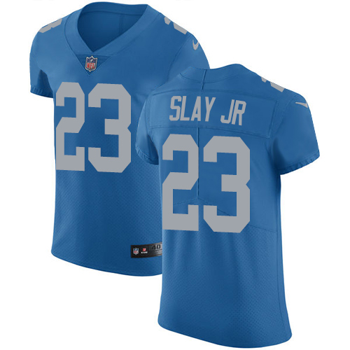 Nike Lions #23 Darius Slay Jr Blue Throwback Men's Stitched NFL Vapor Untouchable Elite Jersey Nike Lions #23 Darius Slay Jr Blue Throwback Men's Stitched NFL Vapor Untouchable Elite Jersey