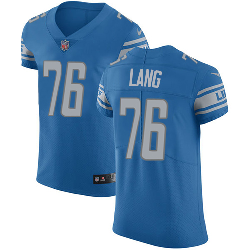 Nike Lions #76 T.J. Lang Blue Team Color Men's Stitched NFL Vapor Untouchable Elite Jersey Nike Lions #76 T.J. Lang Blue Team Color Men's Stitched NFL Vapor Untouchable Elite Jersey
