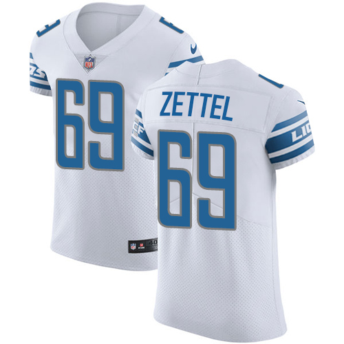 Nike Lions #69 Anthony Zettel White Men's Stitched NFL Vapor Untouchable Elite Jersey Nike Lions #69 Anthony Zettel White Men's Stitched NFL Vapor Untouchable Elite Jersey