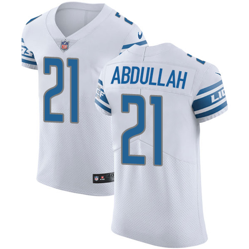 Nike Lions #21 Ameer Abdullah White Men's Stitched NFL Vapor Untouchable Elite Jersey Nike Lions #21 Ameer Abdullah White Men's Stitched NFL Vapor Untouchable Elite Jersey