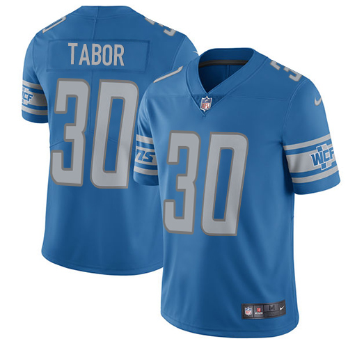 Nike Lions #30 Teez Tabor Blue Team Color Men's Stitched NFL Vapor Untouchable Limited Jersey Nike Lions #30 Teez Tabor Blue Team Color Men's Stitched NFL Vapor Untouchable Limited Jersey