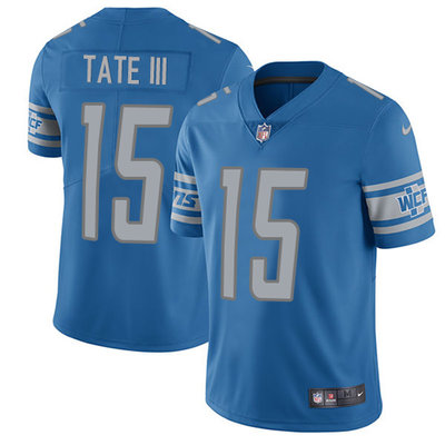 Nike Lions #15 Golden Tate III Blue Team Color Men's Stitched NFL Vapor Untouchable Limited Jersey Nike Lions #15 Golden Tate III Blue Team Color Men's Stitched NFL Vapor Untouchable Limited Jersey