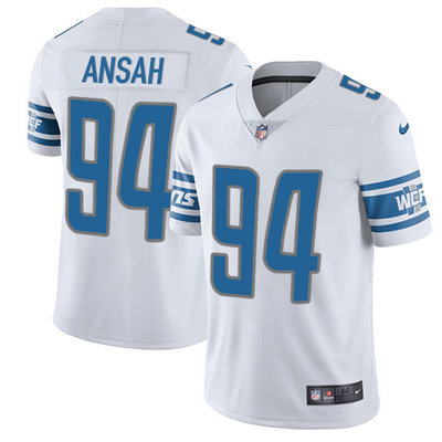 Nike Lions #94 Ziggy Ansah White Men's Stitched NFL Vapor Untouchable Limited Jersey Nike Lions #94 Ziggy Ansah White Men's Stitched NFL Vapor Untouchable Limited Jersey