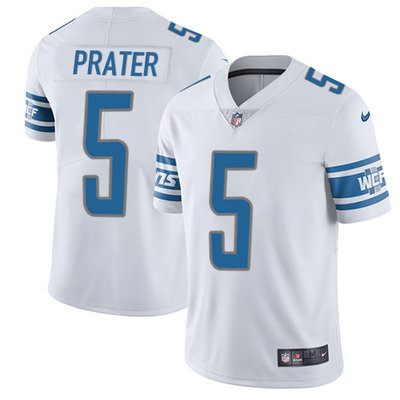 Nike Lions #5 Matt Prater White Men's Stitched NFL Vapor Untouchable Limited Jersey Nike Lions #5 Matt Prater White Men's Stitched NFL Vapor Untouchable Limited Jersey