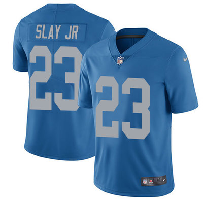 Nike Lions #23 Darius Slay Jr Blue Throwback Men's Stitched NFL Limited Jersey Nike Lions #23 Darius Slay Jr Blue Throwback Men's Stitched NFL Limited Jersey