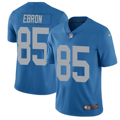 Nike Lions #85 Eric Ebron Blue Throwback Men's Stitched NFL Limited Jersey Nike Lions #85 Eric Ebron Blue Throwback Men's Stitched NFL Limited Jersey