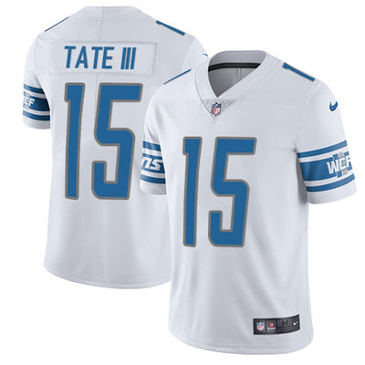 Nike Lions #15 Golden Tate III White Men's Stitched NFL Limited Jersey Nike Lions #15 Golden Tate III White Men's Stitched NFL Limited Jersey
