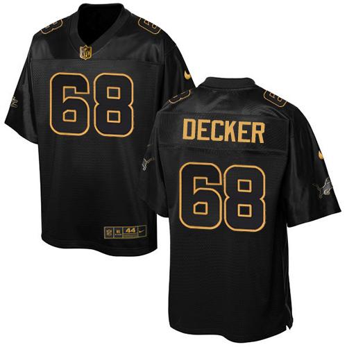 Nike Lions #68 Taylor Decker Black Men's Stitched NFL Elite Pro Line Gold Collection Jersey Nike Lions #68 Taylor Decker Black Men's Stitched NFL Elite Pro Line Gold Collection Jersey