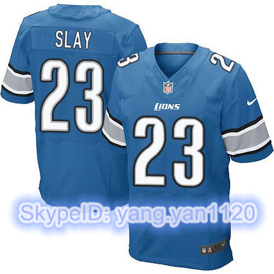 Nike Lions #23 Darius Slay Blue Team Color Men's Stitched NFL Elite Jersey