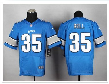 New Detroit Lions #35 Joique Bell Blue Team Color NFL Elite Jersey New Detroit Lions #35 Joique Bell Blue Team Color NFL Elite Jersey