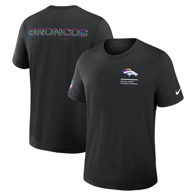 Men's Denver Broncos Black 2025 Crucial Catch Tri-Blend Dri-FIT T-Shirt Men's Denver Broncos Black 2025 Crucial Catch Tri-Blend Dri-FIT T-Shirt