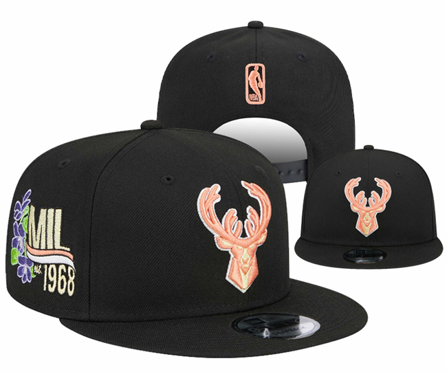 Milwaukee Bucks 2025 Stitched Snapback Hats 002 Milwaukee Bucks 2025 Stitched Snapback Hats 002