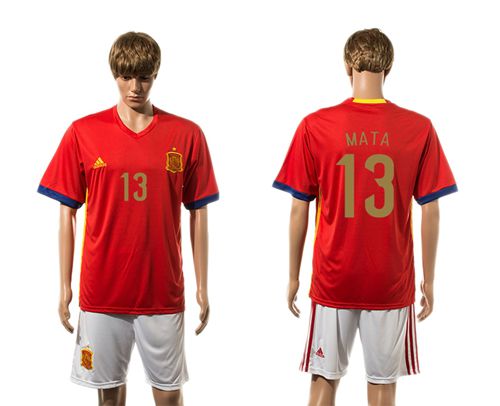 Spain #2 Odriozola Home Soccer Country Jersey