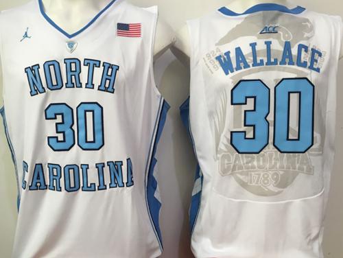 North Carolina #30 Rasheed Wallace White Basketball Stitched NCAA Jersey North Carolina #30 Rasheed Wallace White Basketball Stitched NCAA Jersey