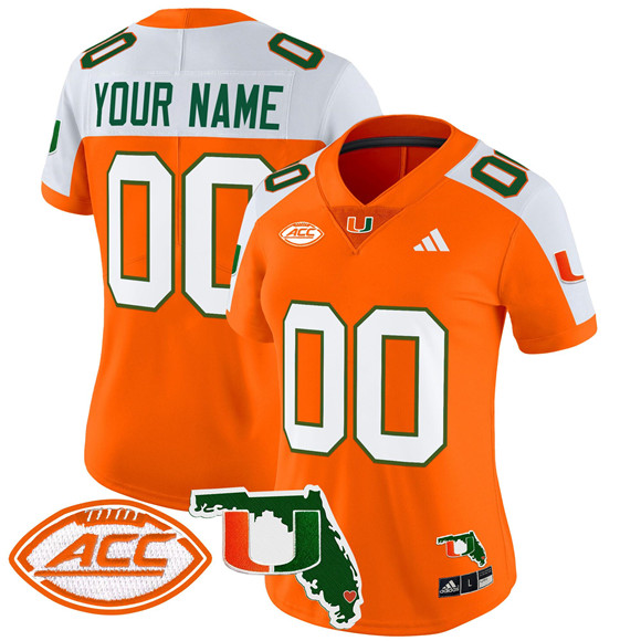 Women's Miami Hurricanes Active Player Custom Orange Alternate 2024 F.U.S.E. Florida Patch Vapor Limited Stitched Football Jersey(Run Small) Women's Miami Hurricanes Active Player Custom Orange Alternate 2024 F.U.S.E. Florida Patch Vapor Limited Stitched Football Jersey(Run Small)