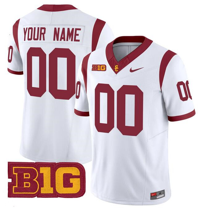 Men's USC Trojans ACTIVE PLAYER Custom White 2024 F.U.S.E. Vapor Limited Stitched Jersey Men's USC Trojans ACTIVE PLAYER Custom White 2024 F.U.S.E. Vapor Limited Stitched Jersey