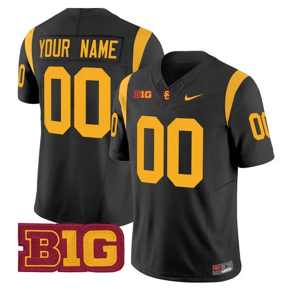 Men's USC Trojans ACTIVE PLAYER Custom Black 2024 F.U.S.E. Vapor Limited Stitched Jersey Men's USC Trojans ACTIVE PLAYER Custom Black 2024 F.U.S.E. Vapor Limited Stitched Jersey