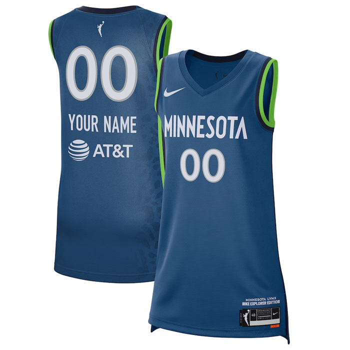 Men's Minnesota Lynx Active Player Custom Navy Blue Stitched Basketball Jersey Men's Minnesota Lynx Active Player Custom Navy Blue Stitched Basketball Jersey