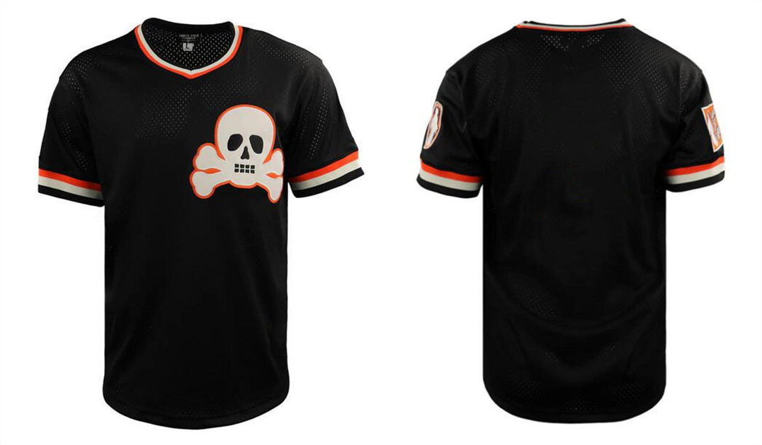 Men's Sioux City Ghosts Blank Black Stitched Jersey Men's Sioux City Ghosts Blank Black Stitched Jersey