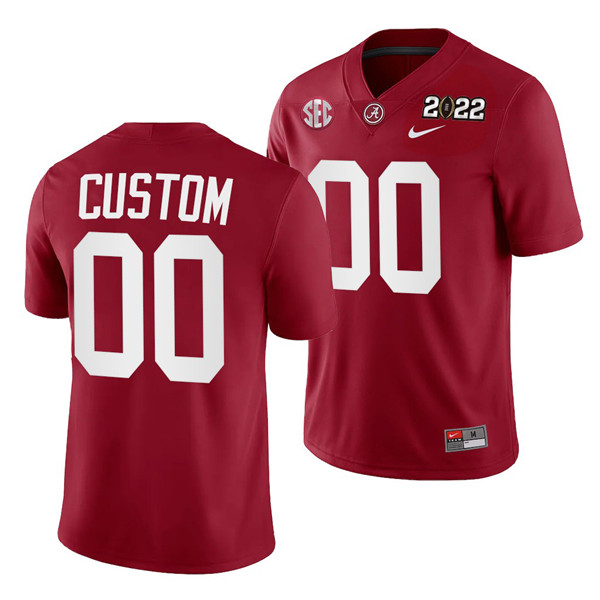 Men's Alabama Crimson Tide ACTIVE PLAYER Custom 2022 Patch Red College Football Stitched Jersey Men's Alabama Crimson Tide ACTIVE PLAYER Custom 2022 Patch Red College Football Stitched Jersey