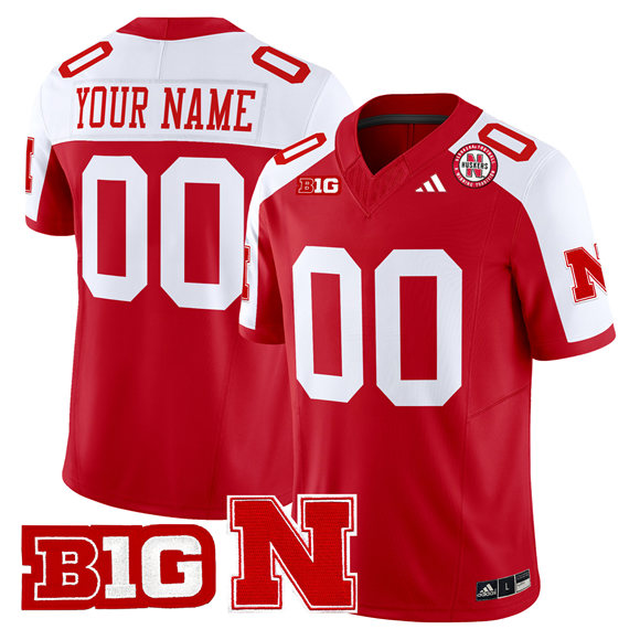 Women's Nebraska Cornhuskers ACTIVE PLAYER Custom Scarlet Alternate 2024 F.U.S.E. Vapor Limited Stitched Football Jersey(Run Small)