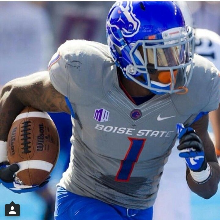 Custom Boise State Broncos Nike Football Jersey - Gray Any name Any Number