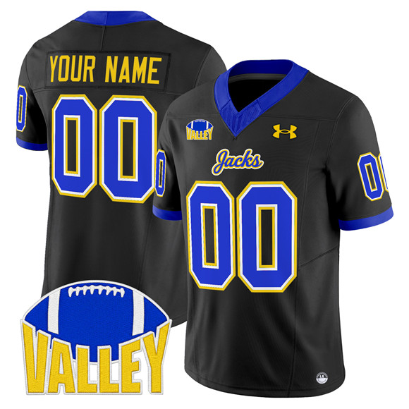 Men's South Dakota State Jackrabbits Active Player Custom Black 2025 F.U.S.E. Vapor Limited Stitched Football Jersey Men's South Dakota State Jackrabbits Active Player Custom Black 2025 F.U.S.E. Vapor Limited Stitched Football Jersey