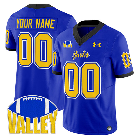 Men's South Dakota State Jackrabbits Active Player Custom Blue 2025 F.U.S.E. Vapor Limited Stitched Football Jersey Men's South Dakota State Jackrabbits Active Player Custom Blue 2025 F.U.S.E. Vapor Limited Stitched Football Jersey