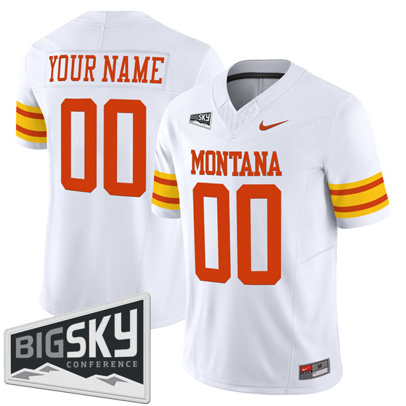 Men's Montana Grizzlies Active Player Custom White 1995 F.U.S.E. Throwback Vapor Limited Stitched Football Jersey Men's Montana Grizzlies Active Player Custom White 1995 F.U.S.E. Throwback Vapor Limited Stitched Football Jersey