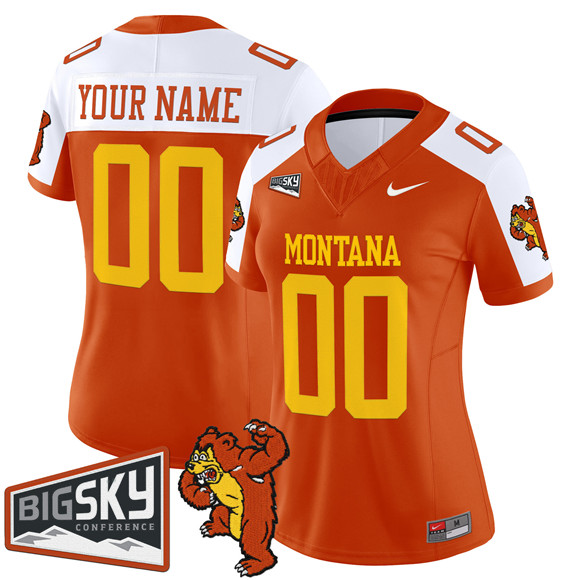Women's Montana Grizzlies Active Player Custom Orange Alternate 1995 F.U.S.E. Throwback Vapor Limited Stitched Football Jersey(Run Small) Women's Montana Grizzlies Active Player Custom Orange Alternate 1995 F.U.S.E. Throwback Vapor Limited Stitched Football Jersey(Run Small)