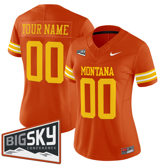 Women's Montana Grizzlies Active Player Custom Orange 1995 F.U.S.E. Throwback Vapor Limited Stitched Football Jersey(Run Small) Women's Montana Grizzlies Active Player Custom Orange 1995 F.U.S.E. Throwback Vapor Limited Stitched Football Jersey(Run Small)