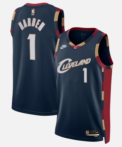 Men's Cleveland Cavaliers #1 James Harden Navy 2026 Classic Edition Stitched Basketball Jersey Men's Cleveland Cavaliers #1 James Harden Navy 2026 Classic Edition Stitched Basketball Jersey