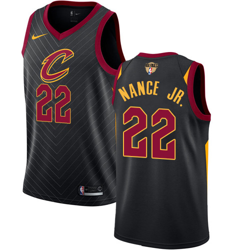 Nike Cavaliers #22 Larry Nance Jr. Black The Finals Patch NBA Swingman Statement Edition Jersey Nike Cavaliers #22 Larry Nance Jr. Black The Finals Patch NBA Swingman Statement Edition Jersey