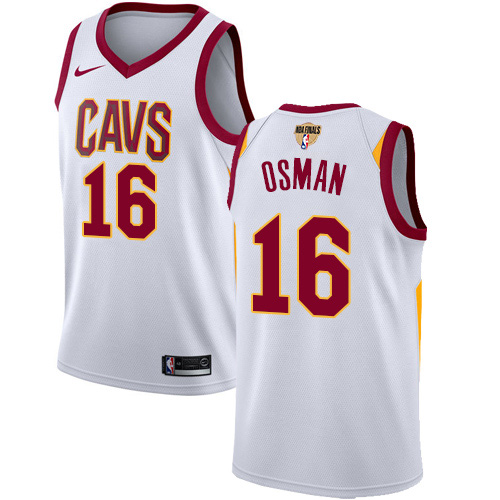 Nike Cavaliers #16 Cedi Osman White The Finals Patch NBA Swingman Association Edition Jersey Nike Cavaliers #16 Cedi Osman White The Finals Patch NBA Swingman Association Edition Jersey