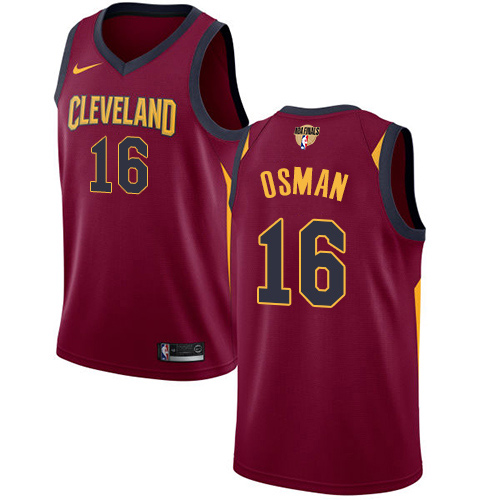 Nike Cavaliers #16 Cedi Osman Red The Finals Patch NBA Swingman Icon Edition Jersey Nike Cavaliers #16 Cedi Osman Red The Finals Patch NBA Swingman Icon Edition Jersey