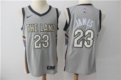 Nike Cavaliers #23 LeBron James Gray Nike City Edition Swingman Jersey Nike Cavaliers #23 LeBron James Gray Nike City Edition Swingman Jersey